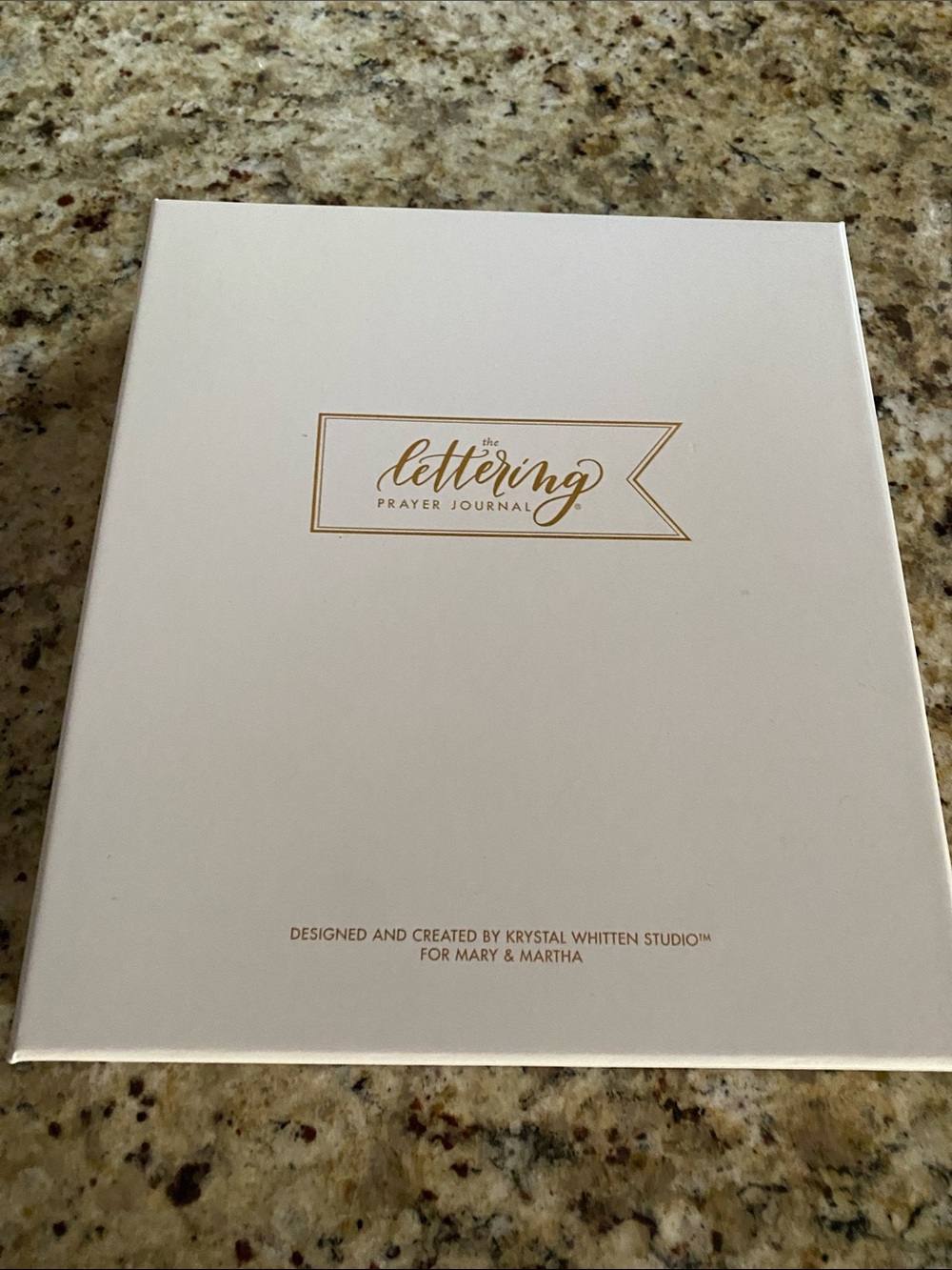 The Lettering Prayer Journal - White with Gold Accents